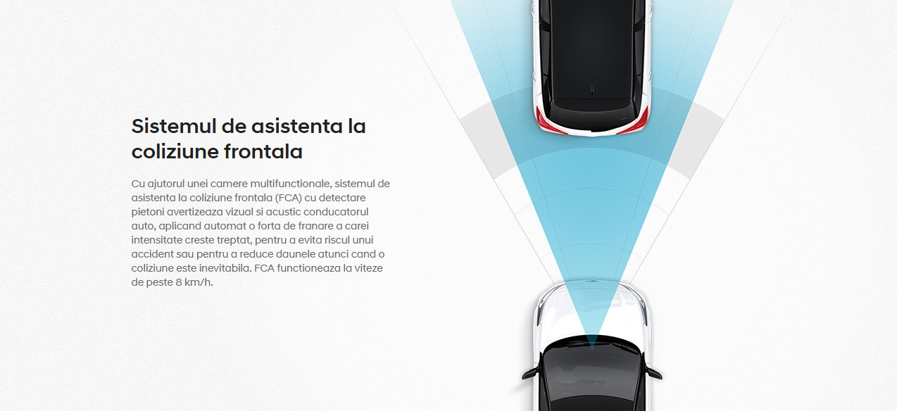 Sistemul de asistenta la coliziune frontala